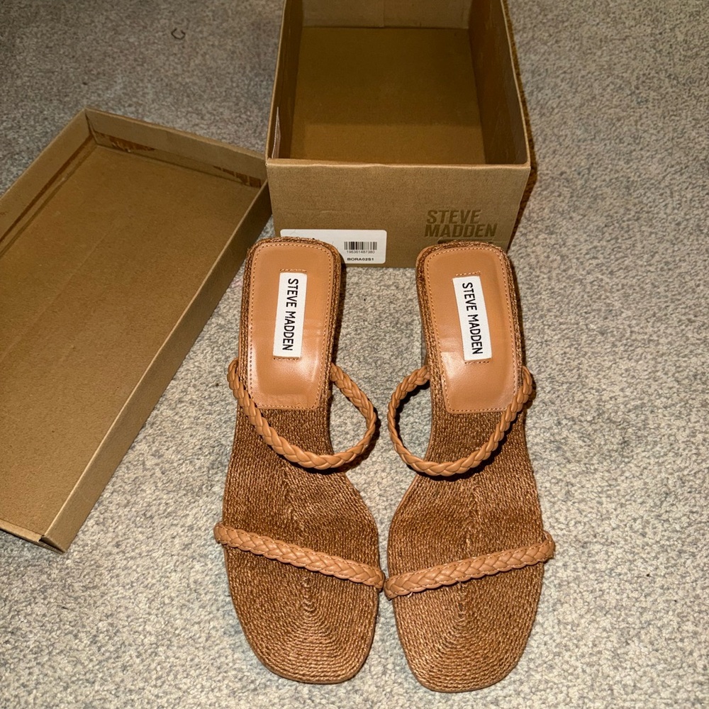 Steve Madden Tan Braided Women's Sandals